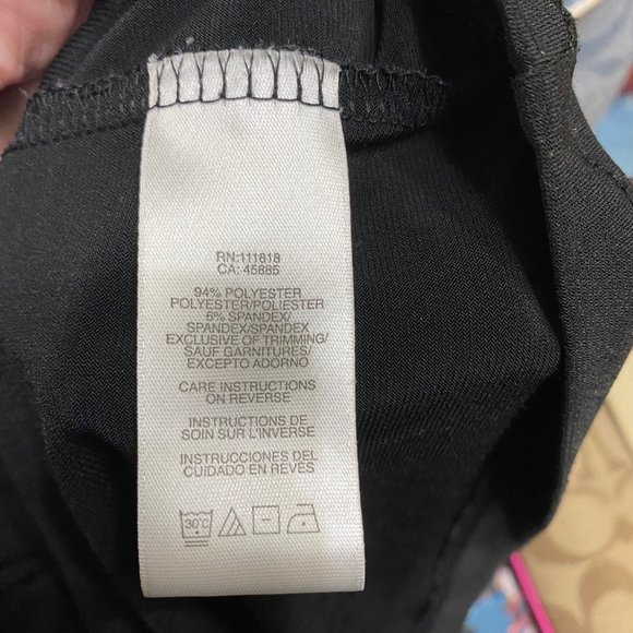 L Michael Kors Black Sleeveless Top w/Embellished Neckline - Picture 8 of 9